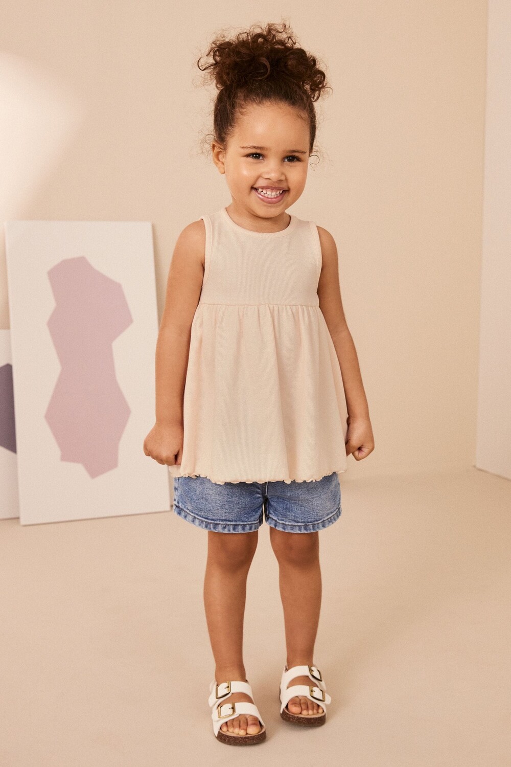 Футболка без рукавов в рубчик с баской (от 3 месяцев до 7 лет) Next, розовый
Футболка без рукавов в рубчик с баской (от 3 месяцев до 7 лет) Next, розовый