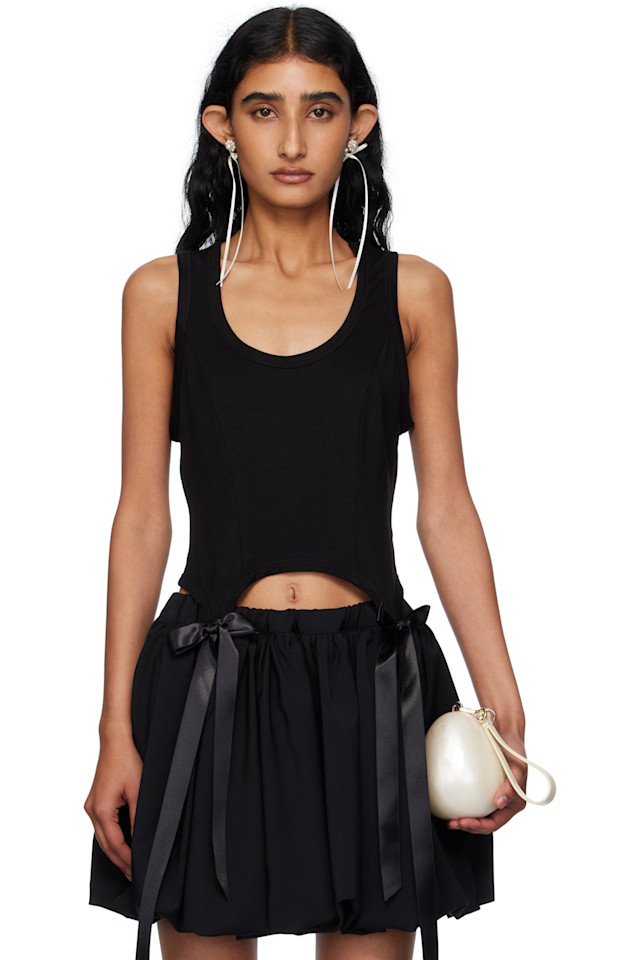 Беспроблемный топ с вырезом-качелькой Bow Tail Simone Rocha, черный
Беспроблемный топ с вырезом-качелькой Bow Tail Simone Rocha, черный