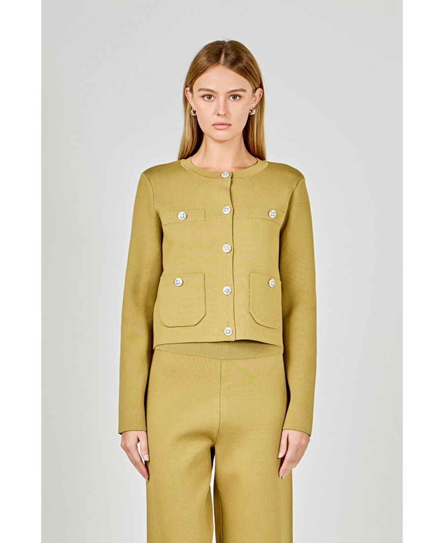 Женский вязаный кардиган с длинными рукавами и карманами endless rose, Yellow
Женский вязаный кардиган с длинными рукавами и карманами endless rose, Yellow