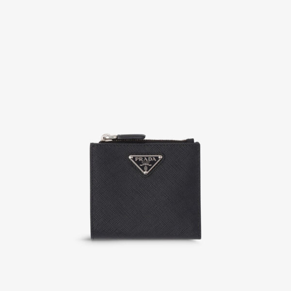 Маленький кошелек из сафьяновой кожи Brand-Plaque Prada, черный
Маленький кошелек из сафьяновой кожи Brand-Plaque Prada, черный