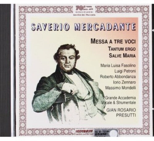 CD диск Mercadante / Presutti: Messa Concertata / Tantum Ergo / Salve Maria
CD диск Mercadante / Presutti: Messa Concertata / Tantum Ergo / Salve Maria