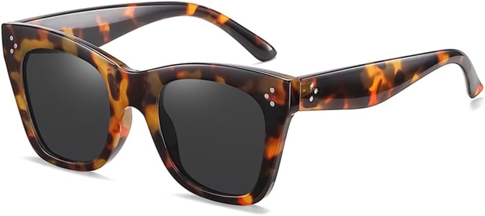 Солнцезащитные очки в стиле ретро «кошачий глаз» для женщин с декоративными заклепками, защита от УФ-излучения UV400 для мужчин, градиентные солнцезащитные очки generic, Leopard Grey
Солнцезащитные очки в стиле ретро «кошачий глаз» для женщин с декоративными заклепками, защита от УФ-излучения UV400 для мужчин, градиентные солнцезащитные очки generic, Leopard Grey