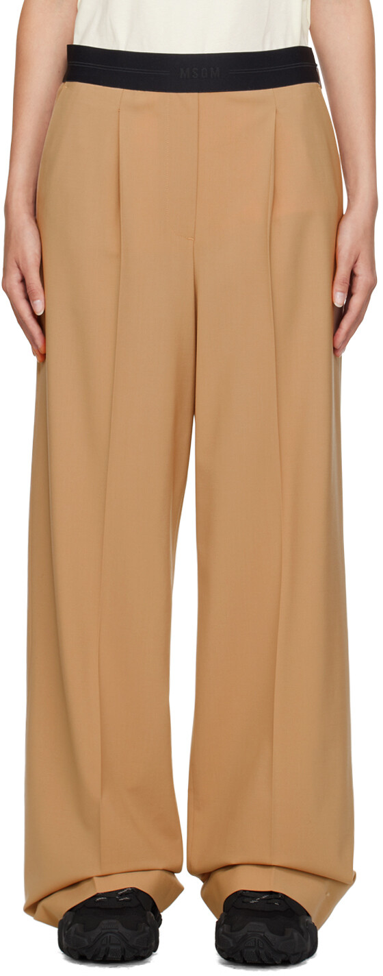 Бежевые брюки со складками MSGM, Бежевый, Бежевые брюки со складками MSGM
Бежевые брюки со складками MSGM, Бежевый, Бежевые брюки со складками MSGM