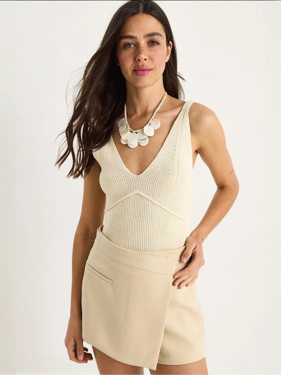 Вязаный топ Bianco Lucci, песочный
Вязаный топ Bianco Lucci, песочный