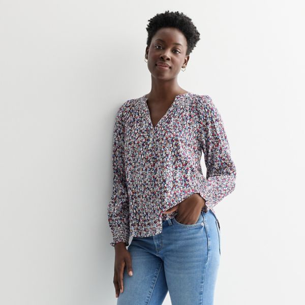 Миниатюрный топ-хенли с присборенными запястьями Sonoma Goods For Life, цвет warm multi floral
Миниатюрный топ-хенли с присборенными запястьями Sonoma Goods For Life, цвет warm multi floral