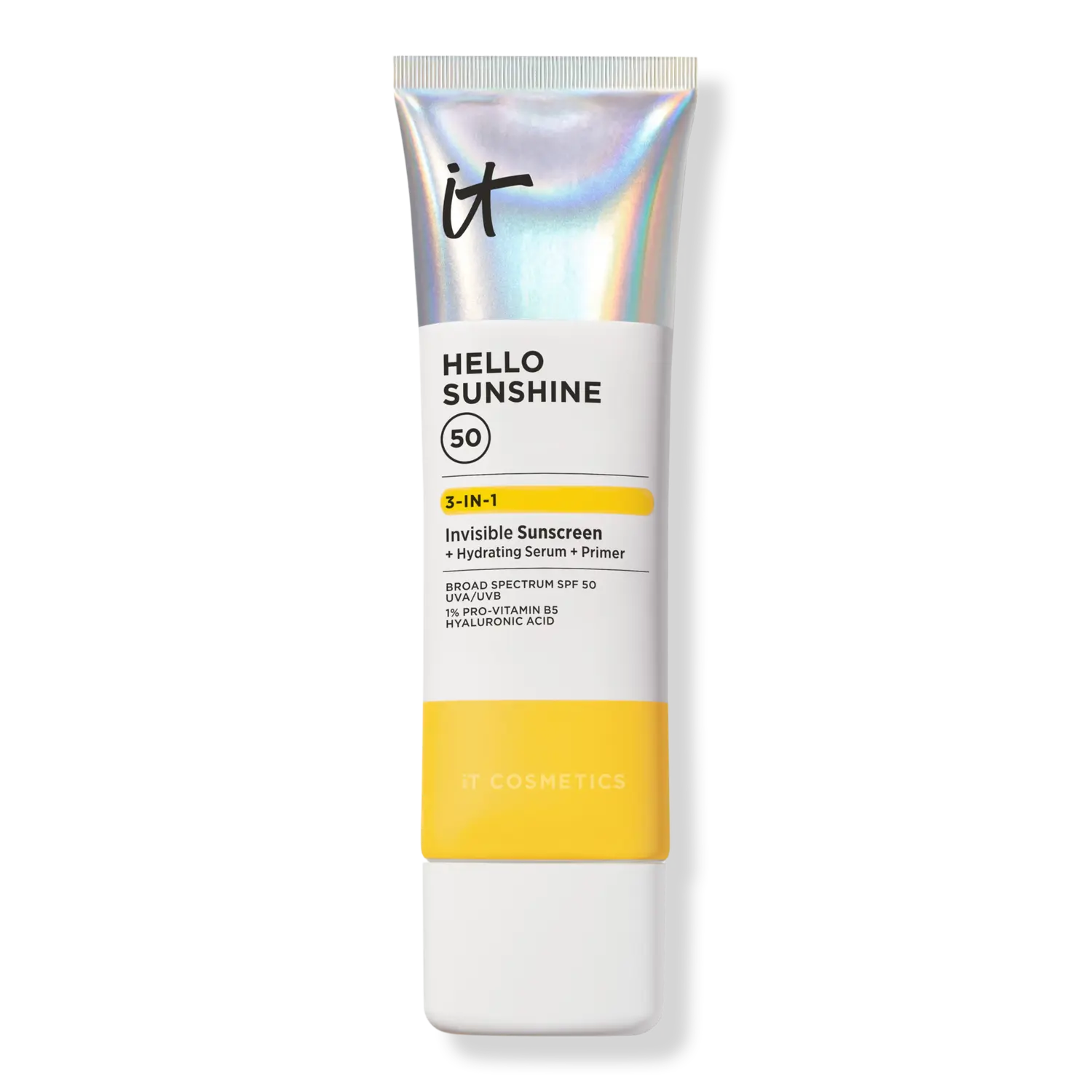 Невидимый солнцезащитный крем для лица Hello Sunshine SPF 50 IT Cosmetics, 2.7 oz
Невидимый солнцезащитный крем для лица Hello Sunshine SPF 50 IT Cosmetics, 2.7 oz