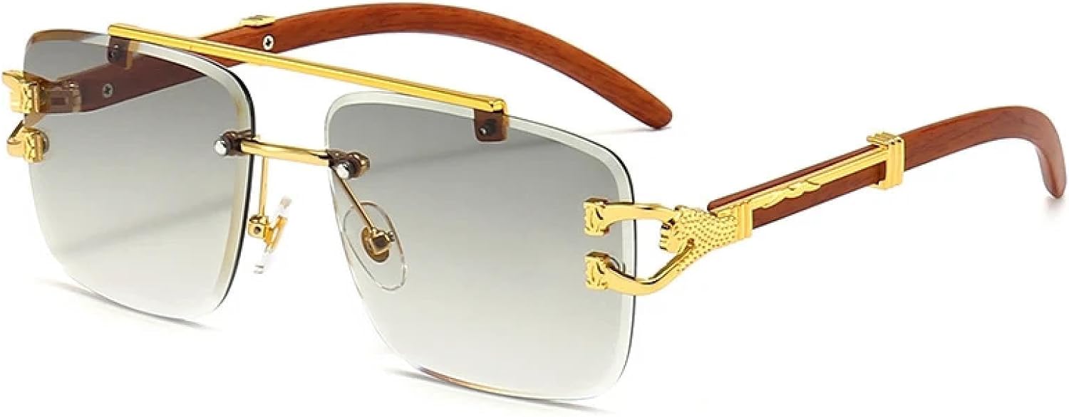 Солнцезащитные очки с защитой от УФ-излучения UV400 | Без оправы, металлический леопардовый принт | Для женщин и мужчин, для занятий спортом на открытом воздухе и вождения DSVIGF, Light Gray
Солнцезащитные очки с защитой от УФ-излучения UV400 | Без оправы, металлический леопардовый принт | Для женщин и мужчин, для занятий спортом на открытом воздухе и вождения DSVIGF, Light Gray