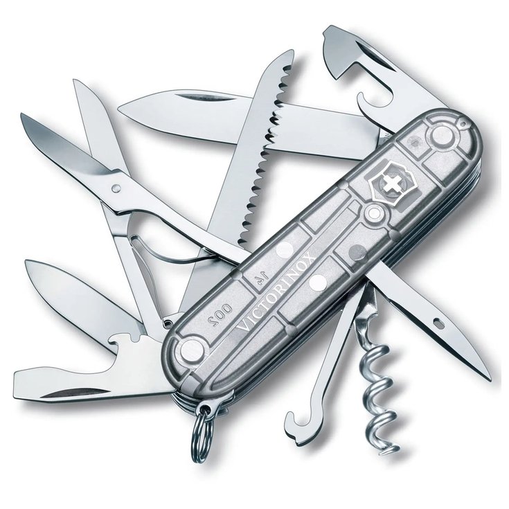 Нож Huntsman Silvertech серый серебристый полупрозрачный Victorinox
Нож Huntsman Silvertech серый серебристый полупрозрачный Victorinox