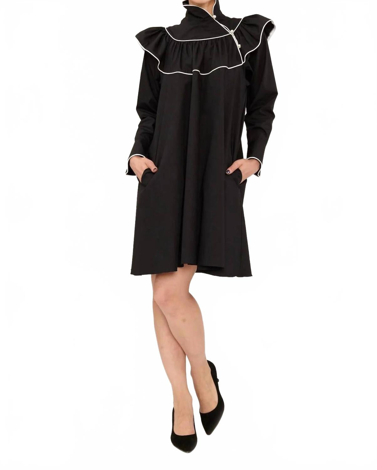 Платье Racquel в черном цвете Batsheva
Платье Racquel в черном цвете Batsheva