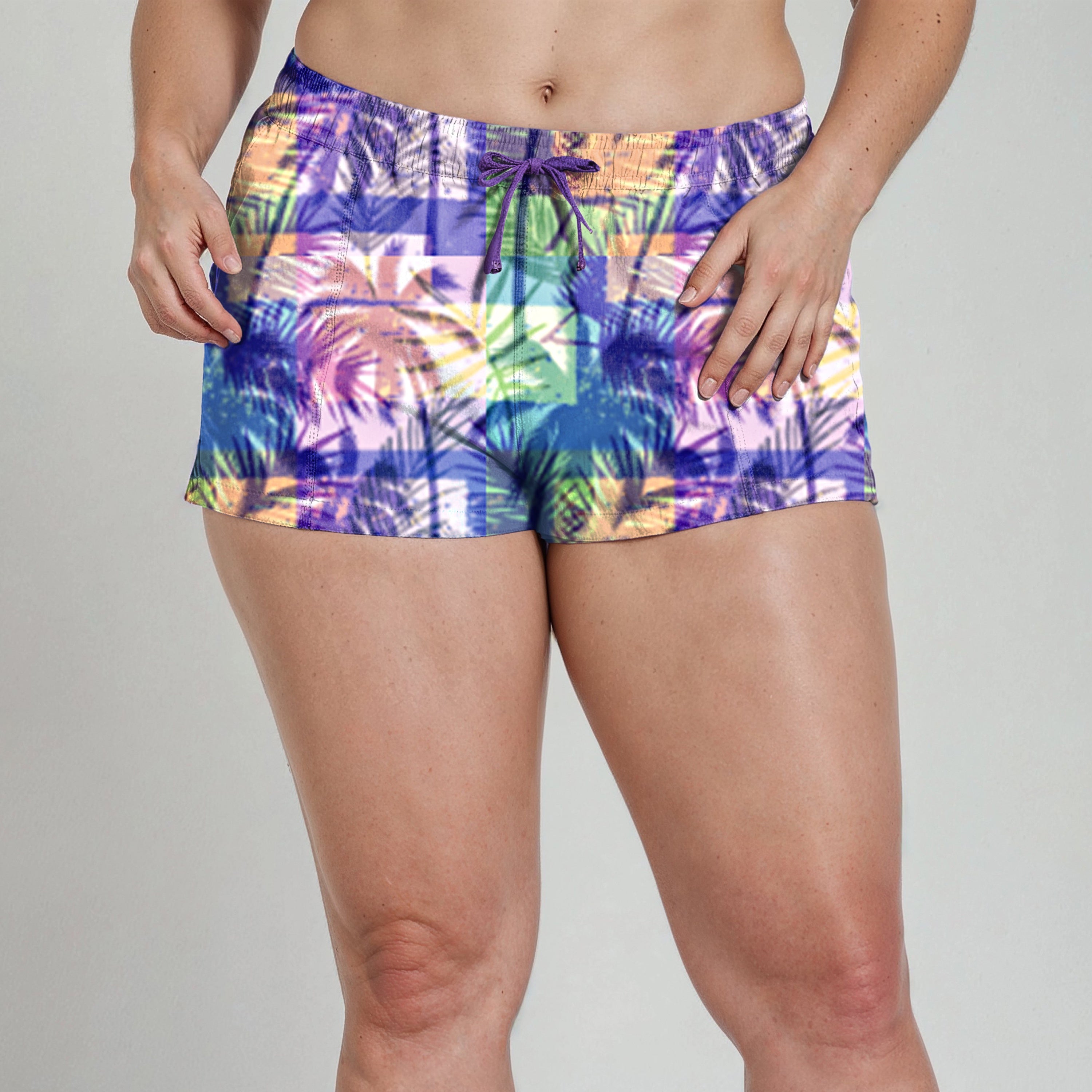 Женские шорты для плавания Plus 2"-3" - Выкройки Calypsa, цвет palm beach
Женские шорты для плавания Plus 2"-3" - Выкройки Calypsa, цвет palm beach