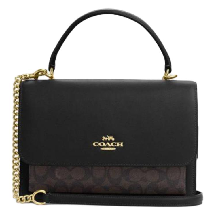 COACH Клатч на одно плечо из лакированного холста среднего размера
COACH Клатч на одно плечо из лакированного холста среднего размера