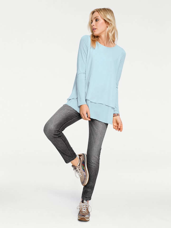 Рубашка с длинными рукавами светло-голубого цвета Heine
Рубашка с длинными рукавами светло-голубого цвета Heine