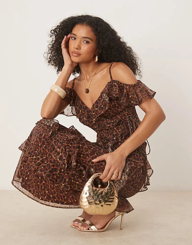 Коричневая кофточка-халат Anaya с леопардовым принтом и открытыми плечами - КОРИЧНЕВЫЙ
Коричневая кофточка-халат Anaya с леопардовым принтом и открытыми плечами - КОРИЧНЕВЫЙ