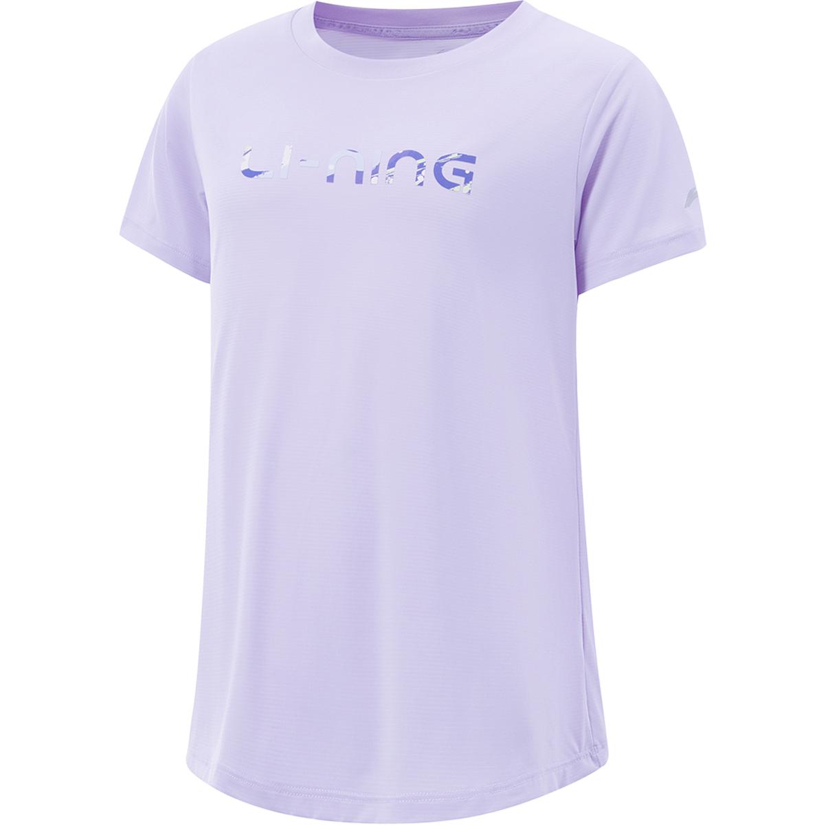 Линия Комплексной Фитнес Серии футболка светло-сиреневая для подростков LiNing 
Линия Комплексной Фитнес Серии футболка светло-сиреневая для подростков LiNing