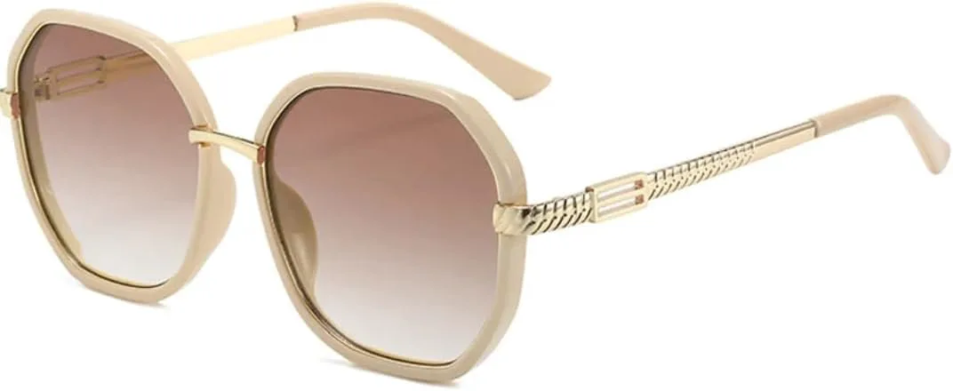 Женские солнцезащитные очки в крупной металлической оправе для активного отдыха, путешествий и вечеринок, с защитой от УФ-излучения UV400 VVTWSSW, Beige Brown
Женские солнцезащитные очки в крупной металлической оправе для активного отдыха, путешествий и вечеринок, с защитой от УФ-излучения UV400 VVTWSSW, Beige Brown