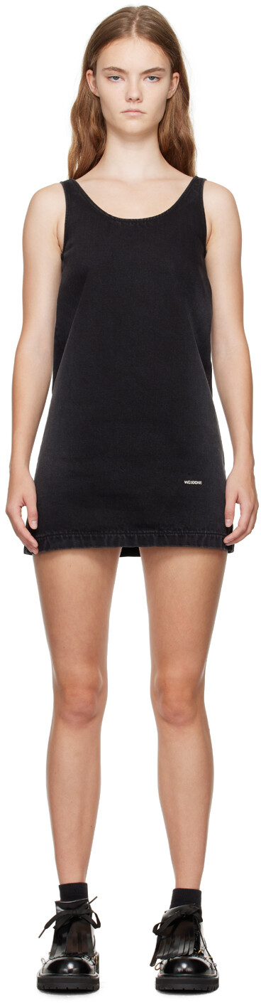 Мини-платье из выцветшего денима We11done
Мини-платье из выцветшего денима We11done