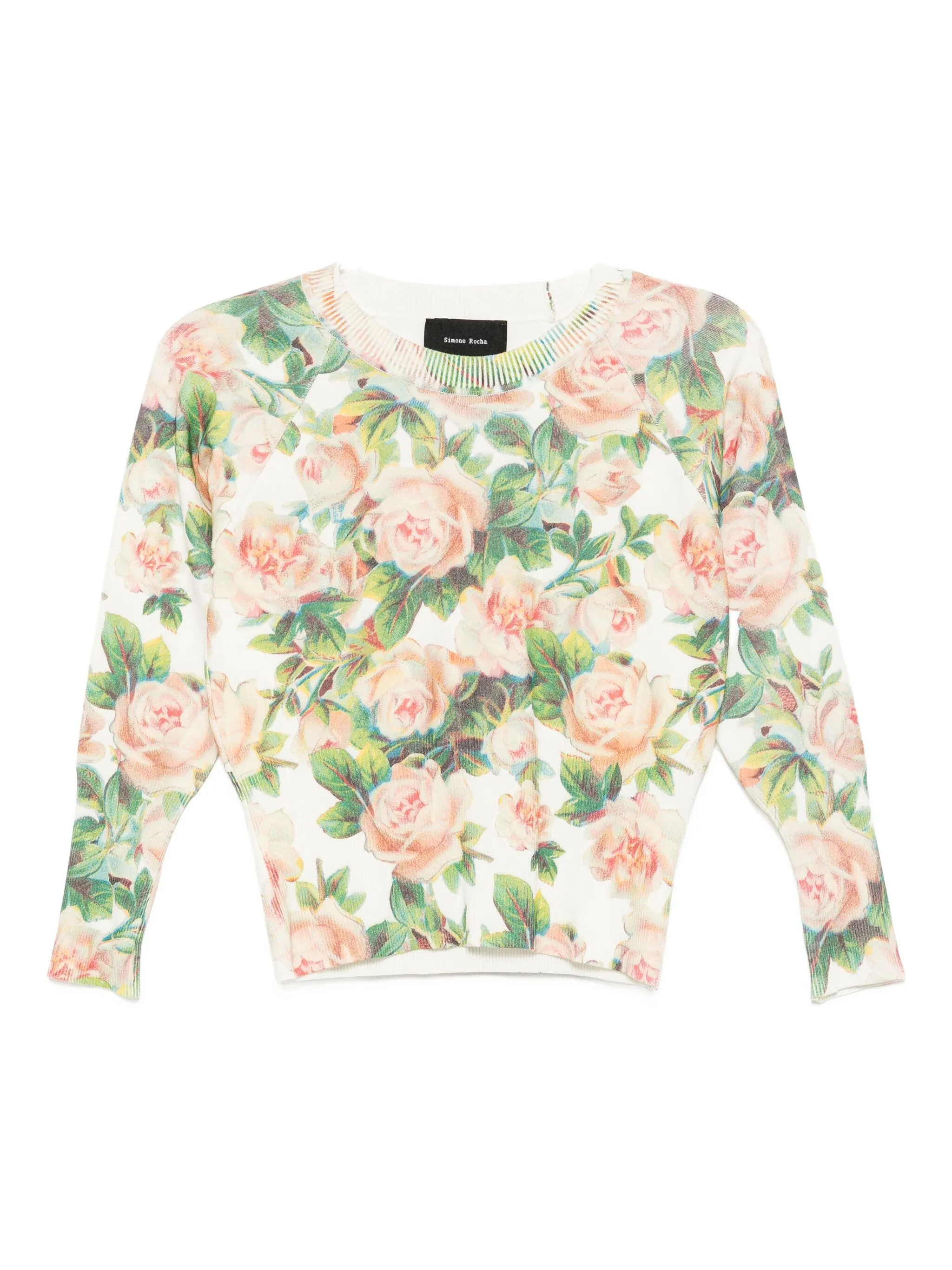 Топ с цветочным принтом Simone Rocha, розовый
Топ с цветочным принтом Simone Rocha, розовый