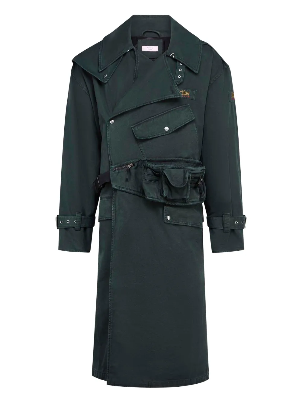 Пальто с поясом и карманами Martine Rose, зеленый
Пальто с поясом и карманами Martine Rose, зеленый