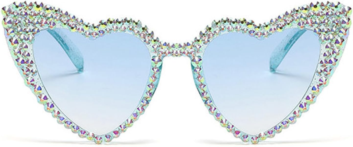 Солнцезащитные очки Willochra Trendy Rhinestone Love Heart Sunglasses - Ретро-очки в форме сердца Diomand Glasses, забавные для вечеринок и активного отдыха, для женщин и мужчин, Blue
Солнцезащитные очки Willochra Trendy Rhinestone Love Heart Sunglasses - Ретро-очки в форме сердца Diomand Glasses, забавные для вечеринок и активного отдыха, для женщин и мужчин, Blue