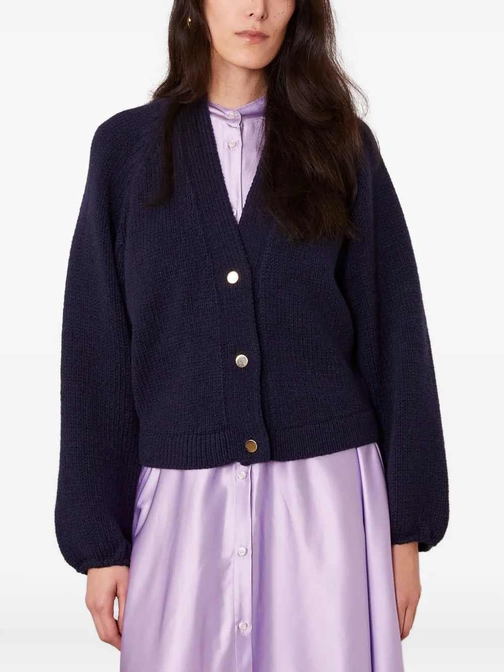 Кардиган Jaimie с пуговицами и рукавами баллон Officine Generale, синий
Кардиган Jaimie с пуговицами и рукавами баллон Officine Generale, синий