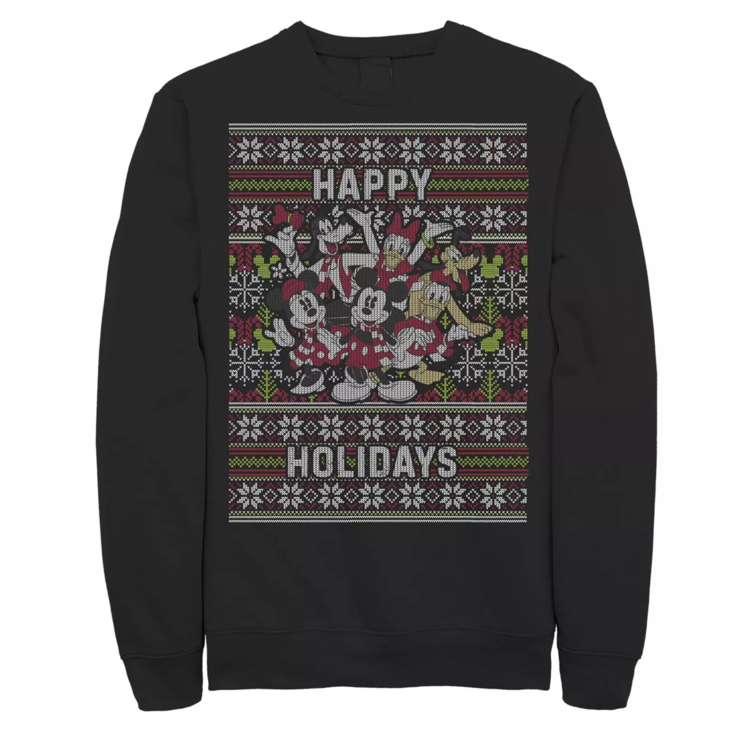 Мужской свитшот в стиле рождественского свитера с групповым снимком Happy Holidays Disney
Мужской свитшот в стиле рождественского свитера с групповым снимком Happy Holidays Disney