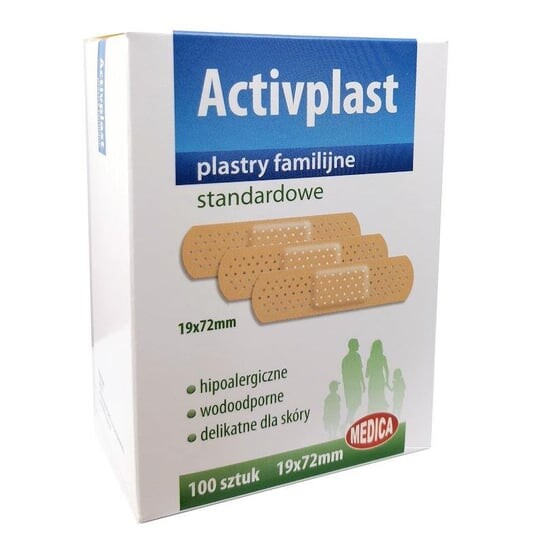 Activ plast, Стандартные семейные пластыри, 100 шт.
Activ plast, Стандартные семейные пластыри, 100 шт.