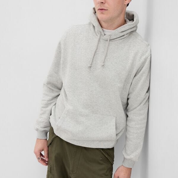 Меланжевая толстовка с капюшоном Gap, серый
Меланжевая толстовка с капюшоном Gap, серый