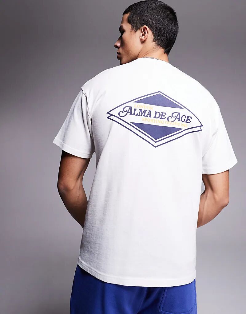 Футболка Alma De Ace с графическим принтом на спине, плотностью 240 г/м², белого цвета
Футболка Alma De Ace с графическим принтом на спине, плотностью 240 г/м², белого цвета