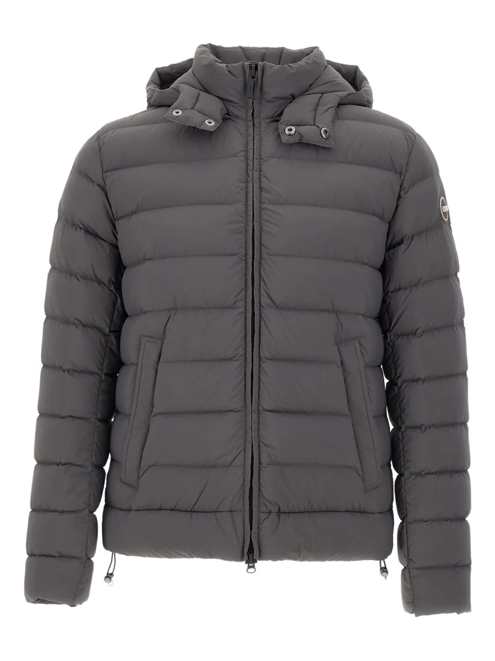 Пуховик с капюшоном и горизонтальной стежкой Colmar, серый
Пуховик с капюшоном и горизонтальной стежкой Colmar, серый
