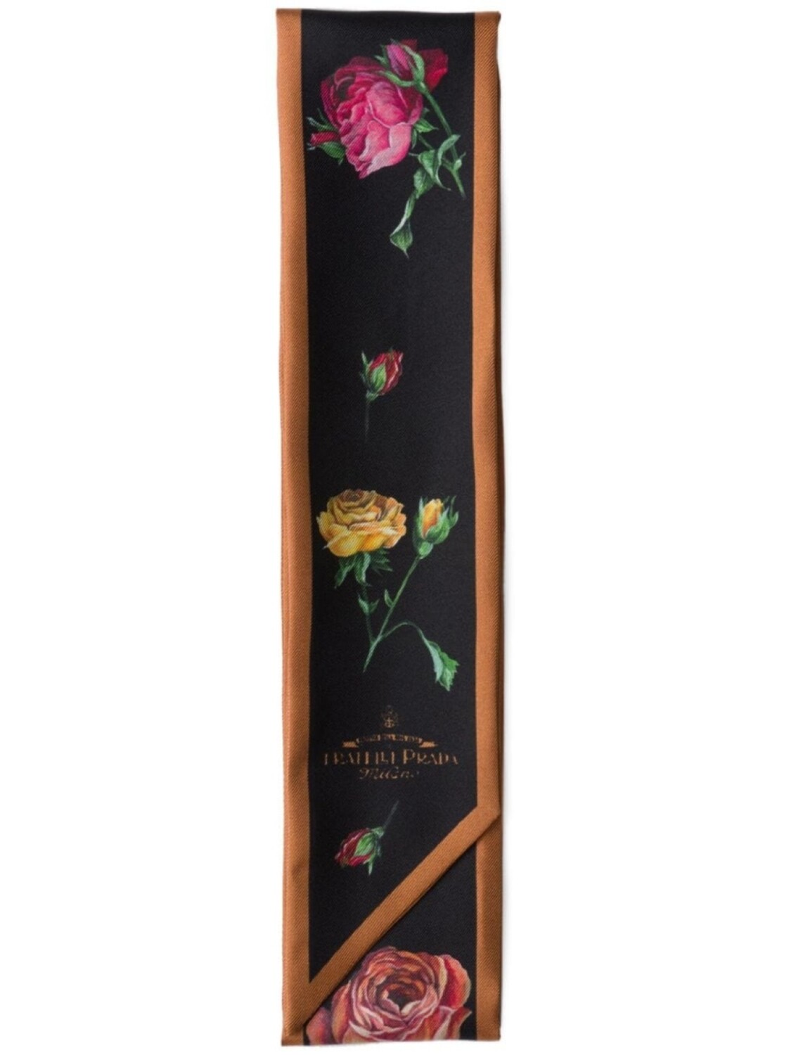 Prada твиловый шарф с цветочным принтом, черный
Prada твиловый шарф с цветочным принтом, черный