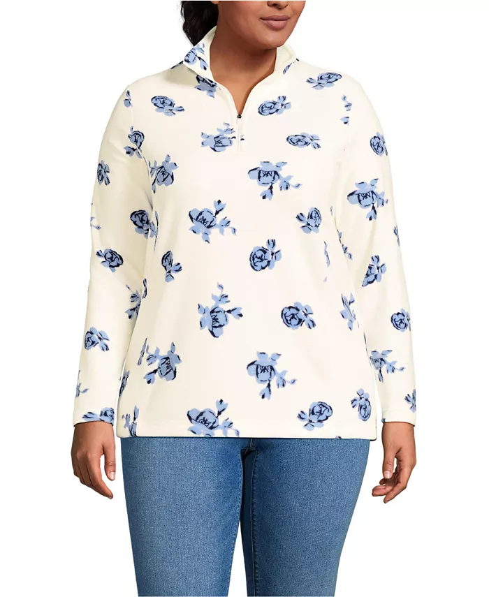 Флисовый свитер больших размеров Anyweather с застежкой-молнией на четверть дюйма Lands' End
Флисовый свитер больших размеров Anyweather с застежкой-молнией на четверть дюйма Lands' End