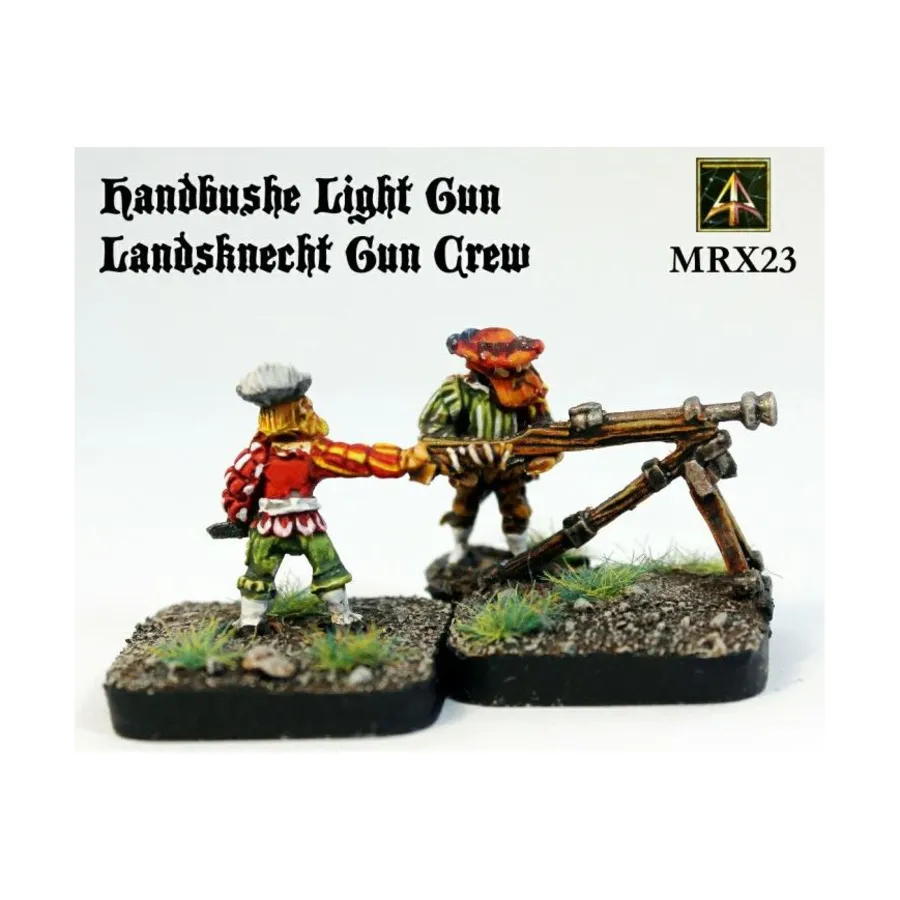 Handbuchse Light Gun с экипажем, Altuos Historical Miniatures - Renaissance Artillery & Crews (15mm)
Handbuchse Light Gun с экипажем, Altuos Historical Miniatures - Renaissance Artillery & Crews (15mm)