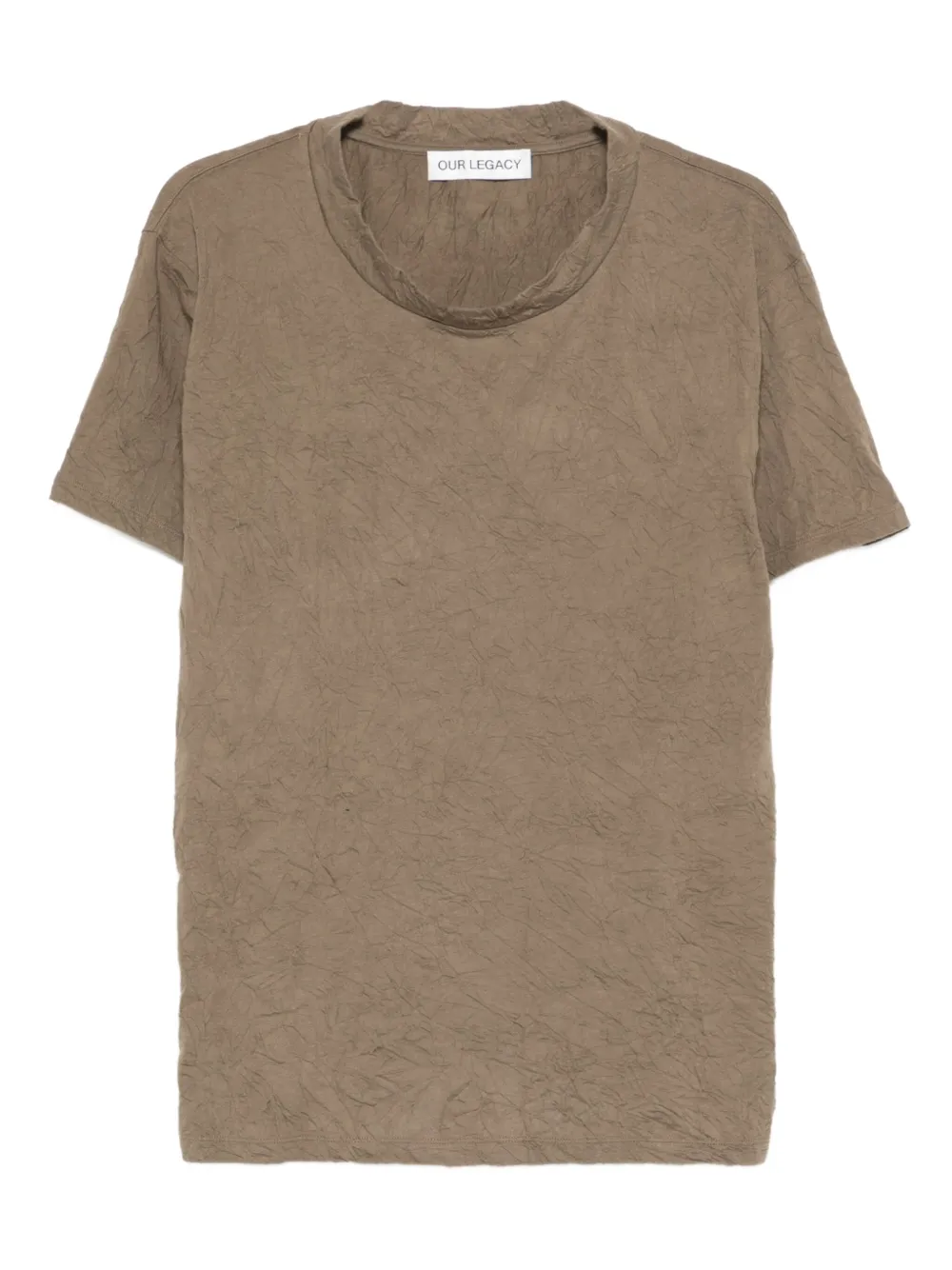 Футболка с круглым вырезом и жатым узором OUR LEGACY, зеленый
Футболка с круглым вырезом и жатым узором OUR LEGACY, зеленый