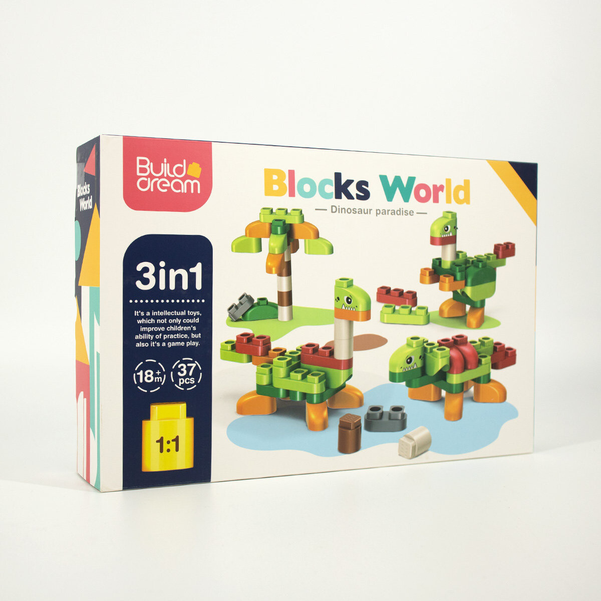 Динозавры Из Блокиров Для Малыша 3 В 1, 37 Шт. Inna marka
Динозавры Из Блокиров Для Малыша 3 В 1, 37 Шт. Inna marka