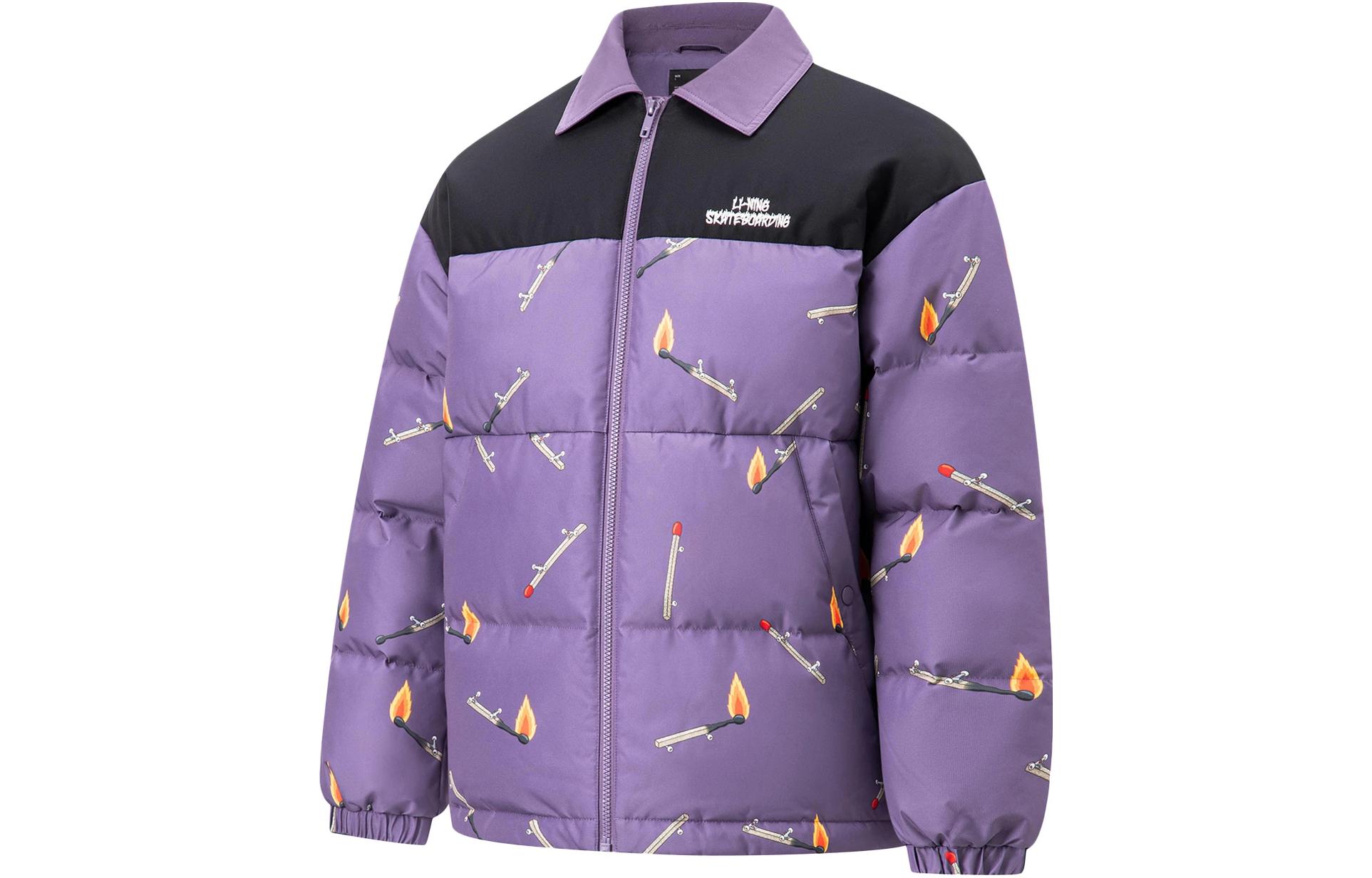 LINING Куртка пуховая мужская с принтом темный хрустальный фиолетовый, Dark Crystal Purple Print
LINING Куртка пуховая мужская с принтом темный хрустальный фиолетовый, Dark Crystal Purple Print