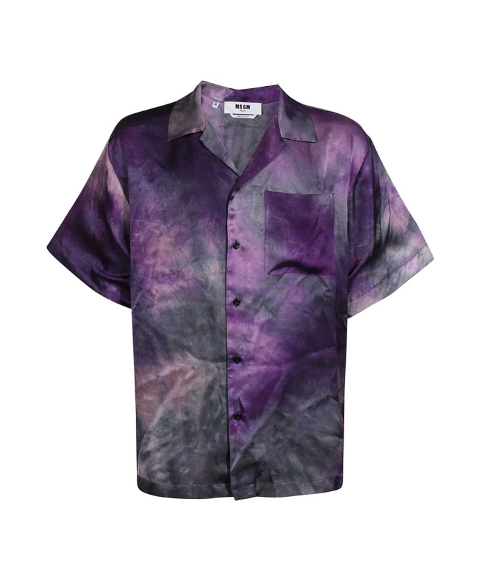 Рубашка из вискозы с передним карманом Msgm, фиолетовый
Рубашка из вискозы с передним карманом Msgm, фиолетовый