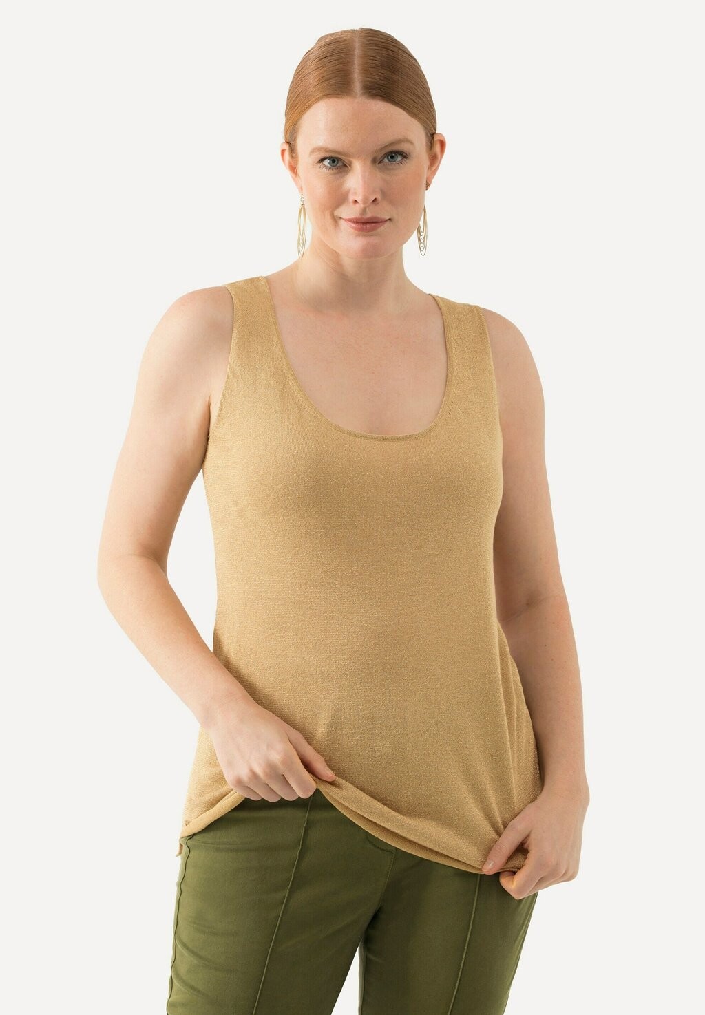 Топ SHIMMERING Ulla Popken, золотого цвета
Топ SHIMMERING Ulla Popken, золотого цвета