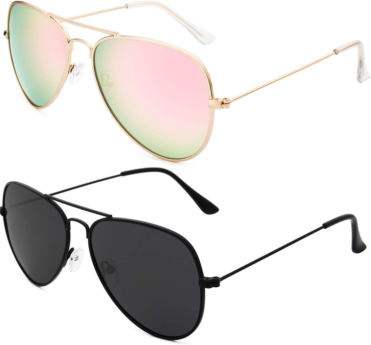 Солнцезащитные очки Livho для мужчин и женщин, авиаторские, поляризованные, с металлическими зеркальными линзами, защита от УФ-излучения UV 400 (розовое золото и черный), Rose Gold & Black
Солнцезащитные очки Livho для мужчин и женщин, авиаторские, поляризованные, с металлическими зеркальными линзами, защита от УФ-излучения UV 400 (розовое золото и черный), Rose Gold & Black