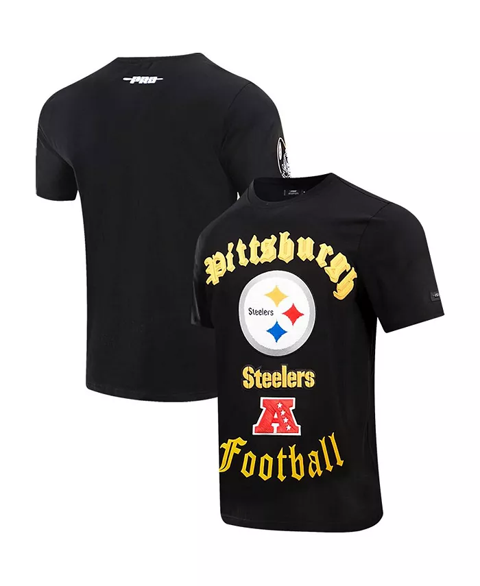 Мужская черная футболка Pittsburgh Steelers в стиле Old English Pro Standard
Мужская черная футболка Pittsburgh Steelers в стиле Old English Pro Standard