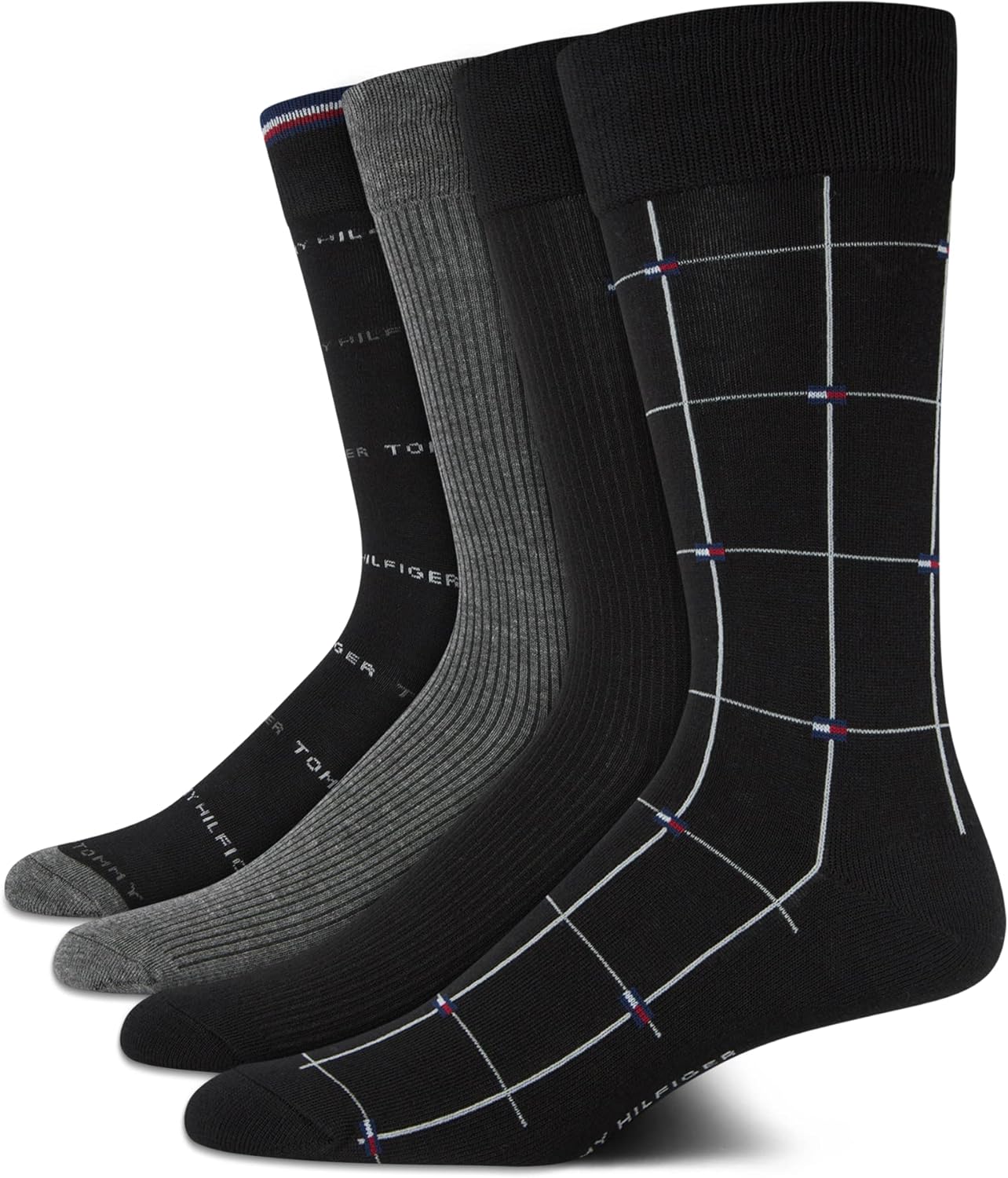 Мужские носки Tommy Hilfiger под повседневную одежду - 4 пары классических хлопковых носков для мужчин, легкие, комфортные, с укрепленной пяткой, Black/Grey
Мужские носки Tommy Hilfiger под повседневную одежду - 4 пары классических хлопковых носков для мужчин, легкие, комфортные, с укрепленной пяткой, Black/Grey