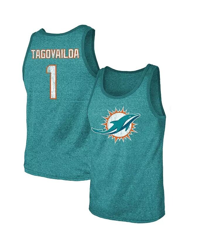 Мужская майка-топ Tua Tagovailoa Aqua Miami Dolphins с именем и номером из трехкомпонентной смеси Fanatics
Мужская майка-топ Tua Tagovailoa Aqua Miami Dolphins с именем и номером из трехкомпонентной смеси Fanatics