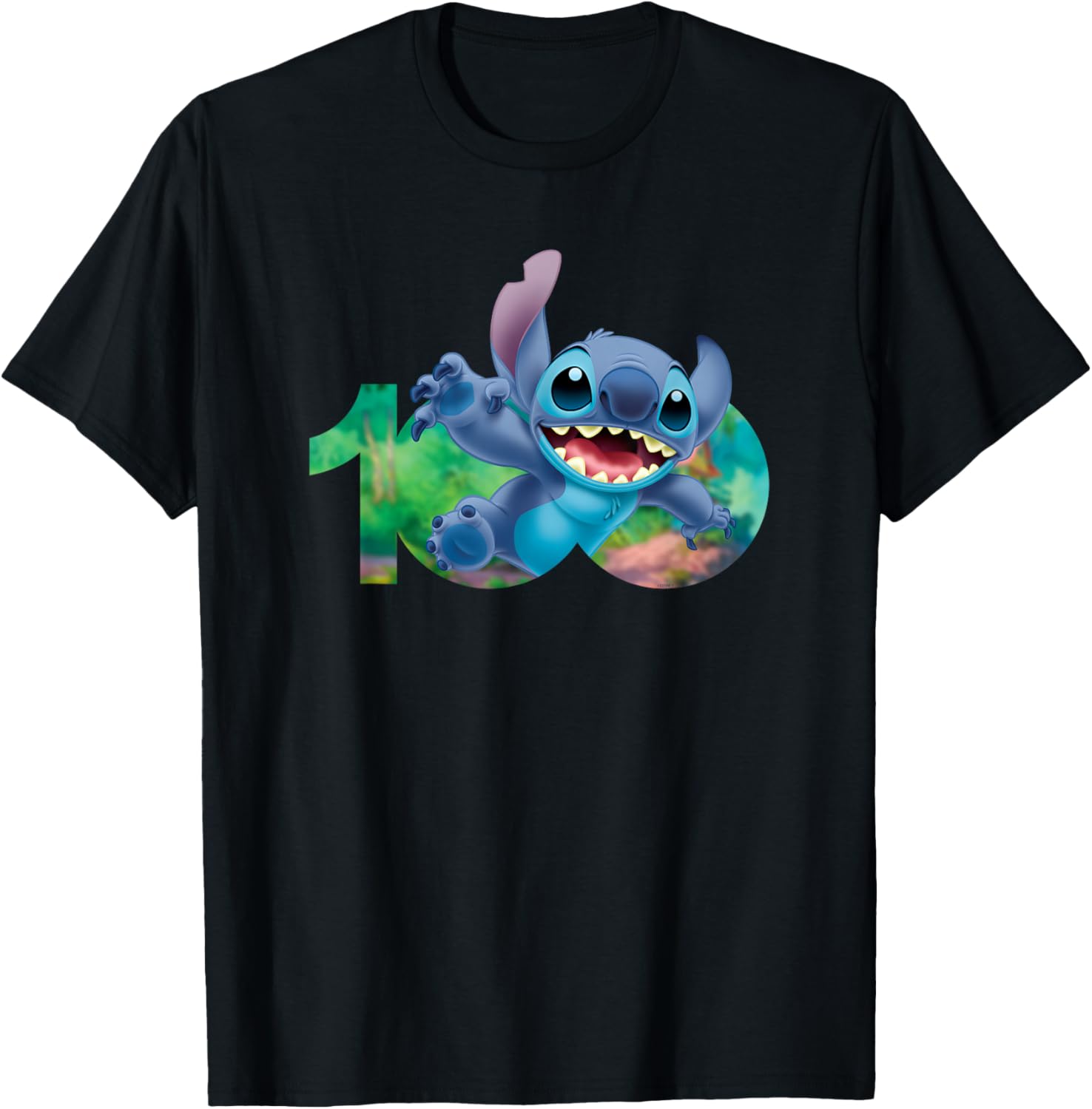 Футболка Disney 100th Anniversary Stitch D100 Logo, черная
Футболка Disney 100th Anniversary Stitch D100 Logo, черная