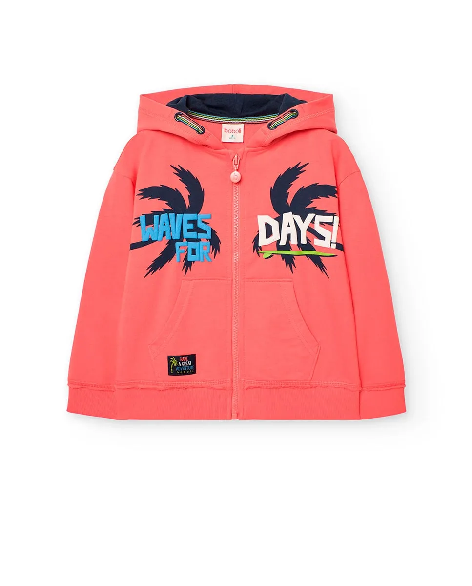Куртка для мальчиков с капюшоном и застежкой-молнией Boboli, красный
Куртка для мальчиков с капюшоном и застежкой-молнией Boboli, красный