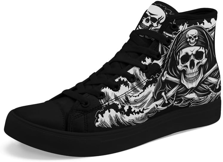 Унисекс модные кроссовки с черепом на высокой подошве, классические тканевые обувь на шнуровке, повседневные стильные хип-хоп теннисные кроссовки для мужчин и женщин Awsole, черный
Унисекс модные кроссовки с черепом на высокой подошве, классические тканевые обувь на шнуровке, повседневные стильные хип-хоп теннисные кроссовки для мужчин и женщин Awsole, черный