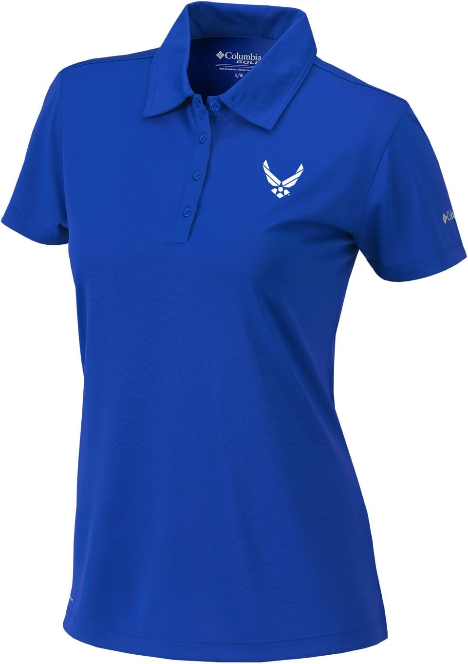 Columbia Golf женская футболка-поло United States Air Force Birdie, Azul
Columbia Golf женская футболка-поло United States Air Force Birdie, Azul
