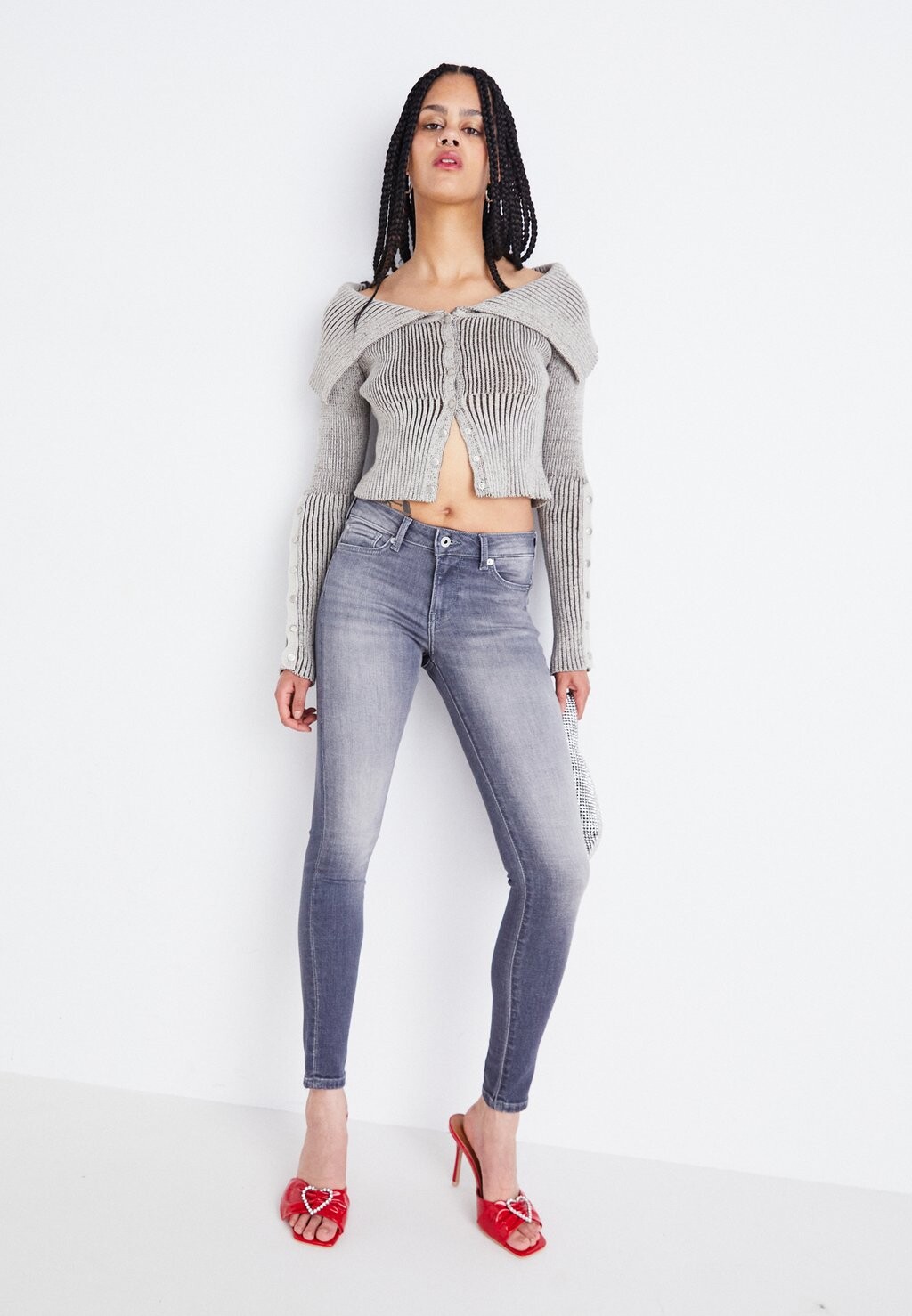 Джинсы скинни Pepe Jeans, синий деним 
Джинсы скинни Pepe Jeans, синий деним