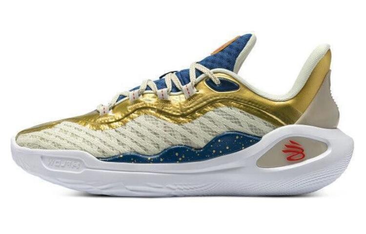 Баскетбольные кроссовки Curry 11 унисекс с низким верхом цвета лимонного льда/металлического золота/красного цвета Under Armour
Баскетбольные кроссовки Curry 11 унисекс с низким верхом цвета лимонного льда/металлического золота/красного цвета Under Armour