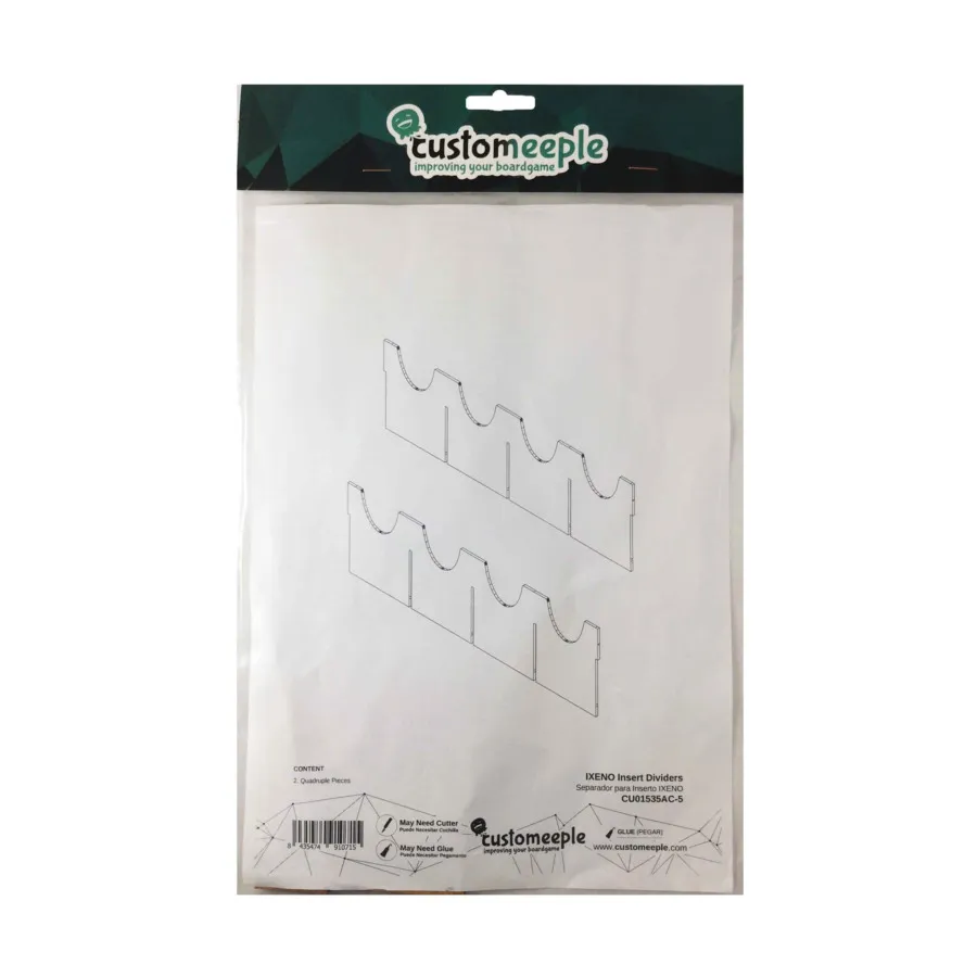 Вставные разделители IXENO – 2 четырехраздельных разделителя, Tray Inserts (Customeeple)