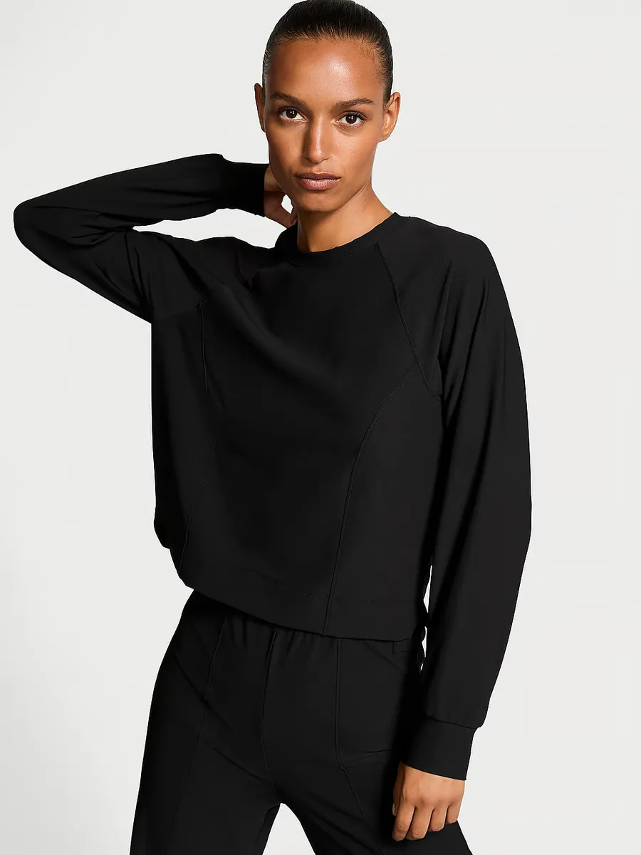 LUXRib Пуловер с круглым вырезом Vsx, черный 
LUXRib Пуловер с круглым вырезом Vsx, черный