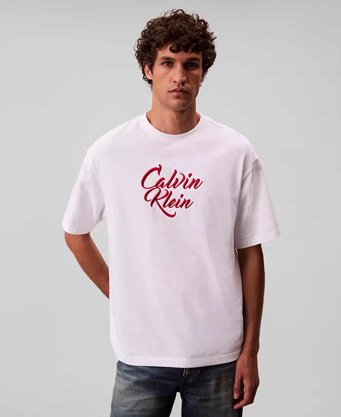 Мужская футболка Relaxed Fit с принтом Calvin Klein, белый
Мужская футболка Relaxed Fit с принтом Calvin Klein, белый